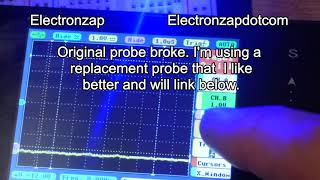 Flashing LED voltage measurements using SainSmart DSO Note II DS202 pocket oscilloscope [upl. by Leunamesoj261]