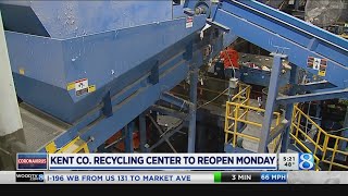 Kent County Recycling Center to reopen after shutdown [upl. by Namia616]