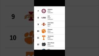 AP Top 25 Rankings  Texas No 1 Oregon at No 2 [upl. by Nannarb]