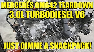 Mercedes OM642 30L TurboDiesel V6 Teardown This is Exactly How NOT To Treat Your Car [upl. by Rechaba]