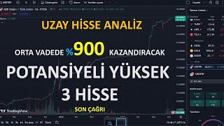 SON CAGRI ORTA VADEDE YUZDE 900 YÜKSEK KAZANÇ SAGLAYACAK 3 HİSSE SENETLERİ 12012024 [upl. by Holtz964]