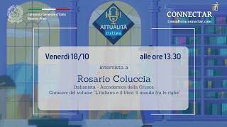 Attualità Italiana  Intervista a Rosario Coluccia [upl. by Ohcamac]