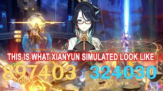 This is what Xianyun Simulated Looks Like  44 Plunge Meta Coming [upl. by Cordy118]