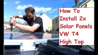 How To Fit Campervan Solar Panels amp Controller Install VW T4 Camper Conversion Solar Install [upl. by Eimac]