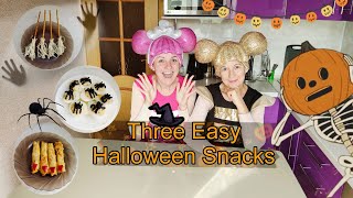 Three Easy Halloween Snacks 🎃 halloween halloweensnacks snacks easysnacks [upl. by Sotnas]