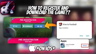 How To Register And Download Vive Le Football Green Faith On iOS [upl. by Leba]