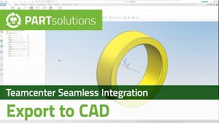 Siemens PLM Teamcenter  Export to CAD with Seamless Integration  powered by CADENAS [upl. by Darom]