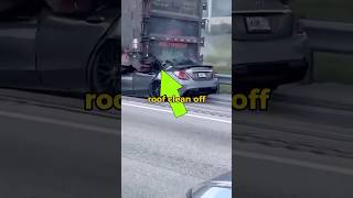 Reckless Crash Mercedes at 160 MPH Hits Truck mercedes crash shorts [upl. by Hedges]