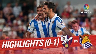 Resumen de SD Huesca vs Real Sociedad 01 [upl. by Enelhtac888]