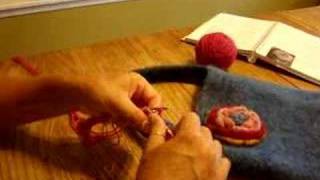 Felted Flower Tutorial [upl. by Detta54]