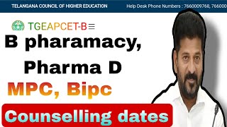 B PharamacyPharma D  Ts MPC Bipc counselling latest update  Eapcet Bipc pharamacy counseling news [upl. by Eniretac936]