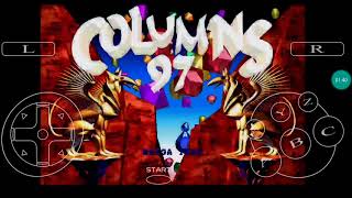 Sega Ages  Columns Arcade CollectionSega Saturn android emulador Gameplay [upl. by Kath]