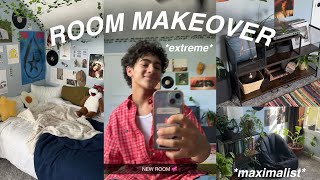 EXTREME ROOM MAKEOVER  aesthetic  maximalist [upl. by Richmal95]