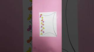 Colourful Border Design shorts viralvideos [upl. by Ahsit]