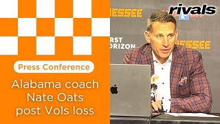 PRESS CONFERENCE Alabama coach Nate Oats reacts to loss to Tennessee [upl. by Nosdrahcir893]