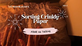 ASMR FALL ASLEEP 💤 to this Crinkly Paper  Calming Sounds for Sleeping  Relaxing sounds [upl. by Zelazny]