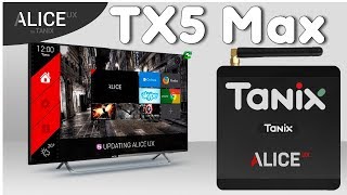 2019 Tanix TX5 Max Amlogic S905X2 Android 8 1 Alice UX 4K TV Box [upl. by Orna]