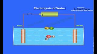 Mechanism of Electrolysis  Molecular Animation  by DrAmal K Kumar [upl. by Sollie772]