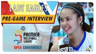 PVL OC 2018 Vanie Gandler  ADMU  ADMU vs IRG  Pregame Interview [upl. by Moersch]