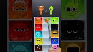 FUNNIEST Incredibox Sprunki color mixing EVER colormixing sprunki art incredibox [upl. by Adnilrem]