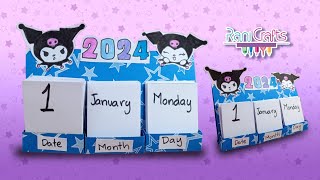 How to make a DESK CALENDAR  diy calendar  paper Mini calendar  DIY [upl. by Demaria]