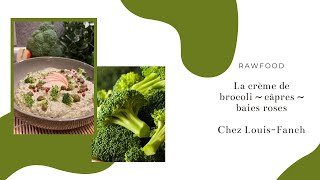 rawfood la crème de brocoli câpres et baies roses Une pure merveille  Recette ⬇️ [upl. by Courtland]