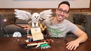 Building the ENTIRE Harry Potter Hogwarts Icons LEGO Set  Timelapse amp Review [upl. by Eirallih]