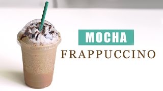 How to Make Starbucks Mocha Frappuccino  Copycat Recipe 스타벅스 모카 프라푸치노 만들기  한글자막 [upl. by Kashden]