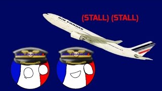 Air France Flight 447 CVR in Countryballs copied by Republic of Solokor [upl. by Beebe785]