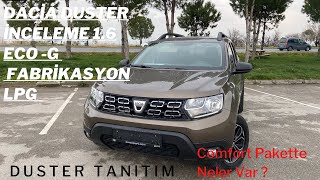 DACİA DUSTER16 115 BG ECO GCOMFORTFABRİKASYON LPG [upl. by Ymas]