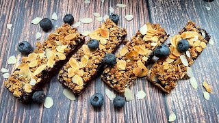 Mixed Berry Crumble Bars  Easy recipe without sugar [upl. by Yevi]