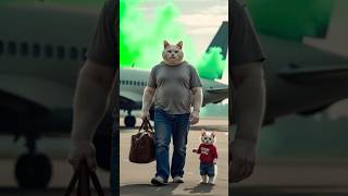 little cat romed in the plane catsoftiktok cat cute aiart ai poorcat catlover fyp [upl. by Neala]