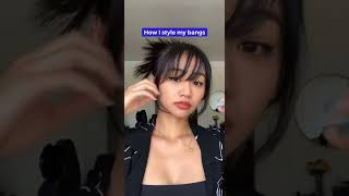 Easiest Way To Style Wispy Bangs [upl. by Netsrik]