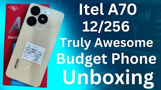 Itel A70 Unboxing Awesome Budget Phone 12  256 GB [upl. by Miarhpe533]