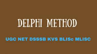 Delphi Method What Is Delphi MethodIn Library Science☑️✅📝📝✍️ [upl. by Ile]