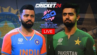 T20 World Cup 2024  India vs Pakistan Match  Cricket 24 Live  Shree Gamerz [upl. by Tsan930]