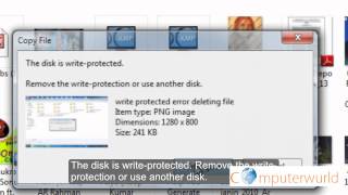 The disk is writeprotected Remove the write protection Removable media [upl. by Junieta]