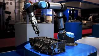 OnRobot collaborative applications at Hannover Messe 2019 [upl. by Yeltneb]