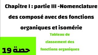 Chimie s2 biologie Tableau de classement des fonctions organiques [upl. by Suiravad]