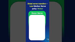 Shorts  125 Distal nerve transfers for High Median nerve palsy  the different options available [upl. by Oivat]