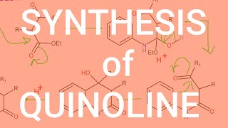 SYNTHESIS OF QUINOLINE Skraup Synthesis Knorr Quinoline Synthesis Combes Synthesis etc [upl. by Gualtiero]