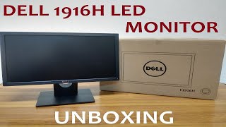 Dell 1916H LED Monitor Unboxing amp Assembling [upl. by Acirem419]