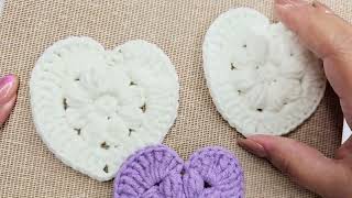 😍Maravilloso Corazón tejidos a crochet lindos y fáciles 💖 ♥️ [upl. by Akiret]