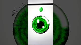 Emerald Eye minecraft colors coloring artwork art drawing satisfying shorts [upl. by Siroved]