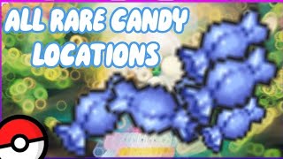 ALL RARE CANDY LOCATIONS IN POKÉMON BRICK BRONZE  link [upl. by Anaitit]