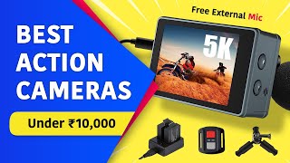 Best Action Camera Under 5000 to 10000 🔥 4k Camera for Vlogging 2024  Best Camera for MotoVlogging [upl. by Ylevol]