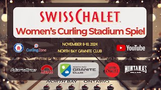 Krysta Burns vs Laura Johnston  Draw 3  Swiss Chalet Womens Curling Stadium Spiel 4 [upl. by Packston9]