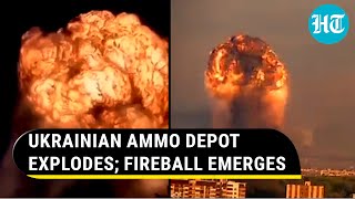 Putin strikes NATOsupplied ammunition depot Explosions shake Ukraines Khmelnytskyi [upl. by Judas]