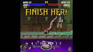 kabal wins umk3 retrogaming ultimatemortalkombat3 mk3 umk3arcade mortalkombat3 [upl. by Kono]