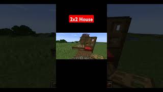 2x2 house minecraft ytshorts youtube shorts short youtubeshorts viralvideo trending games [upl. by Eycal]